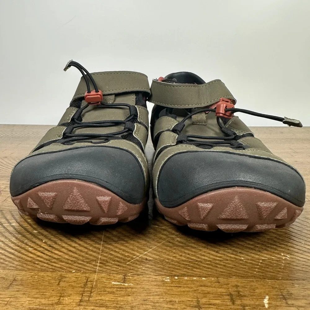 Teva Sandals Men 10 Green Black Flintwood Hiking Water Shoes Sport Outdoor Trail